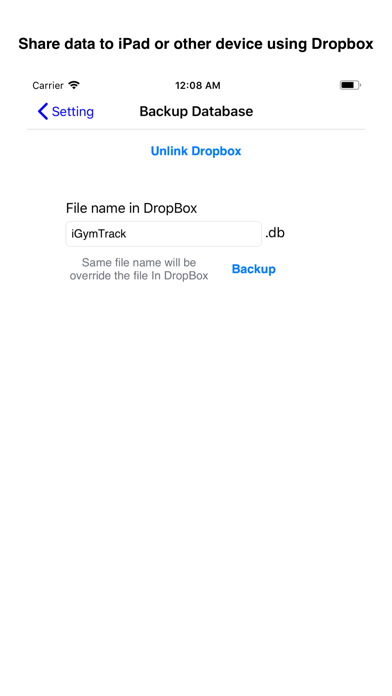 iGymTrack Screenshot