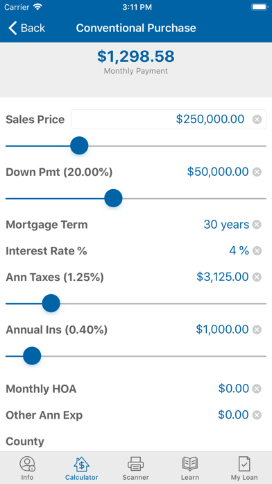 USA Lending, DAS Acquisition Screenshot