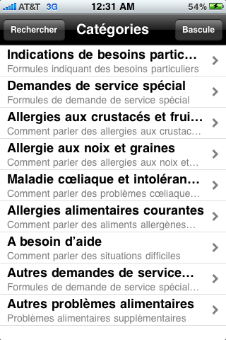 Food Allergies - French screenshot 3