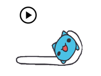 Animated Blue Cat MeowMoji