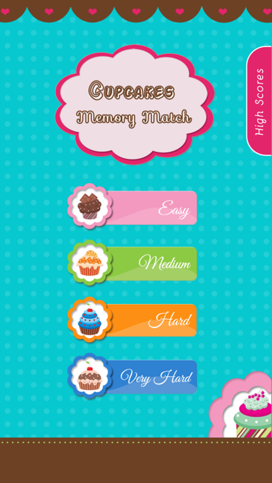 Screenshot #1 pour Jeu de mémoire: cupcakes