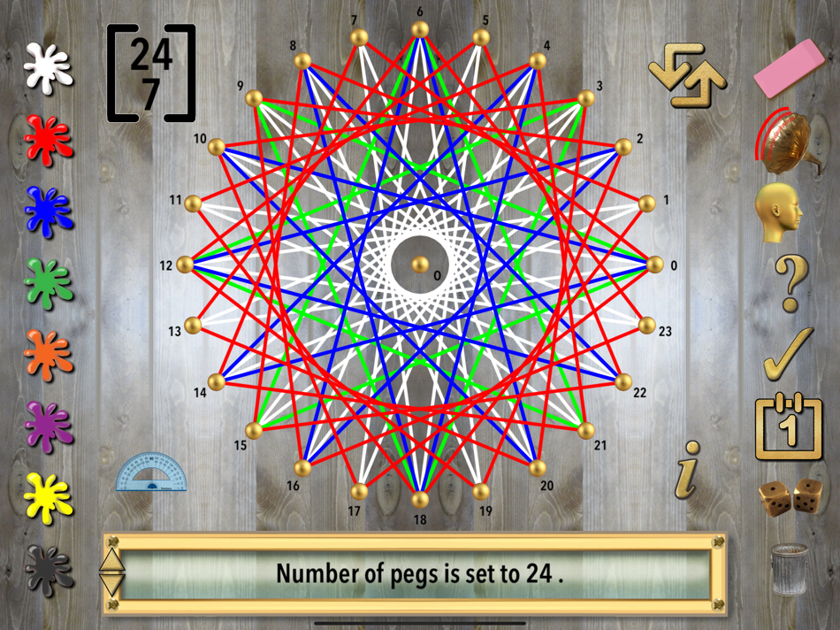 #6. Circular Geoboard (iOS) 由: Ventura Educational Systems