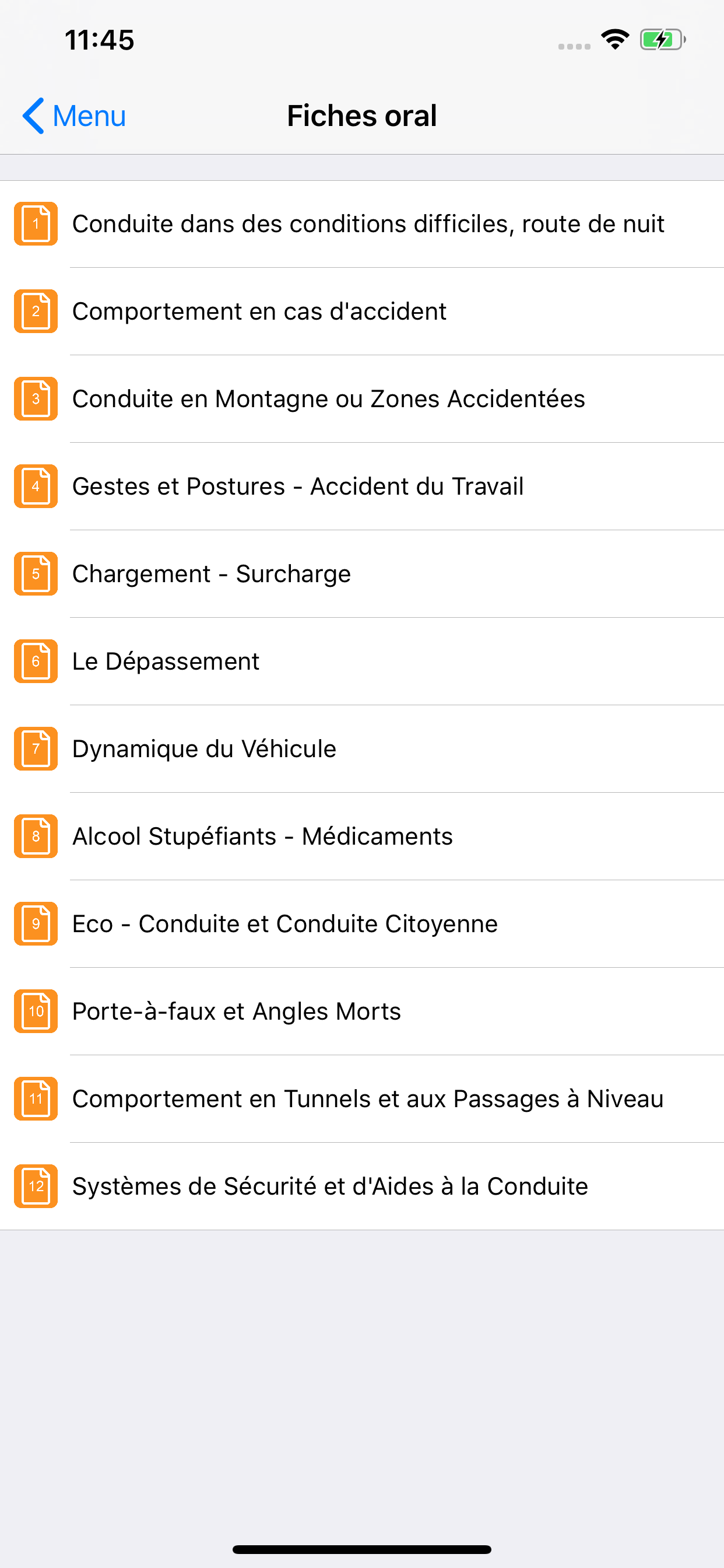 Permis C/CE - Examen camion