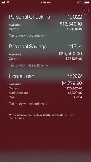 RIAFCU Mobile Banking screenshot 1