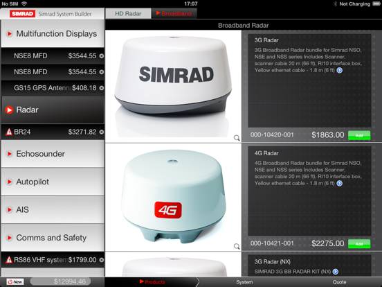 Screenshot #4 pour Simrad System Builder