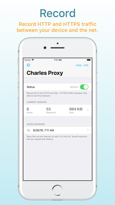 Charles Proxy screenshot1