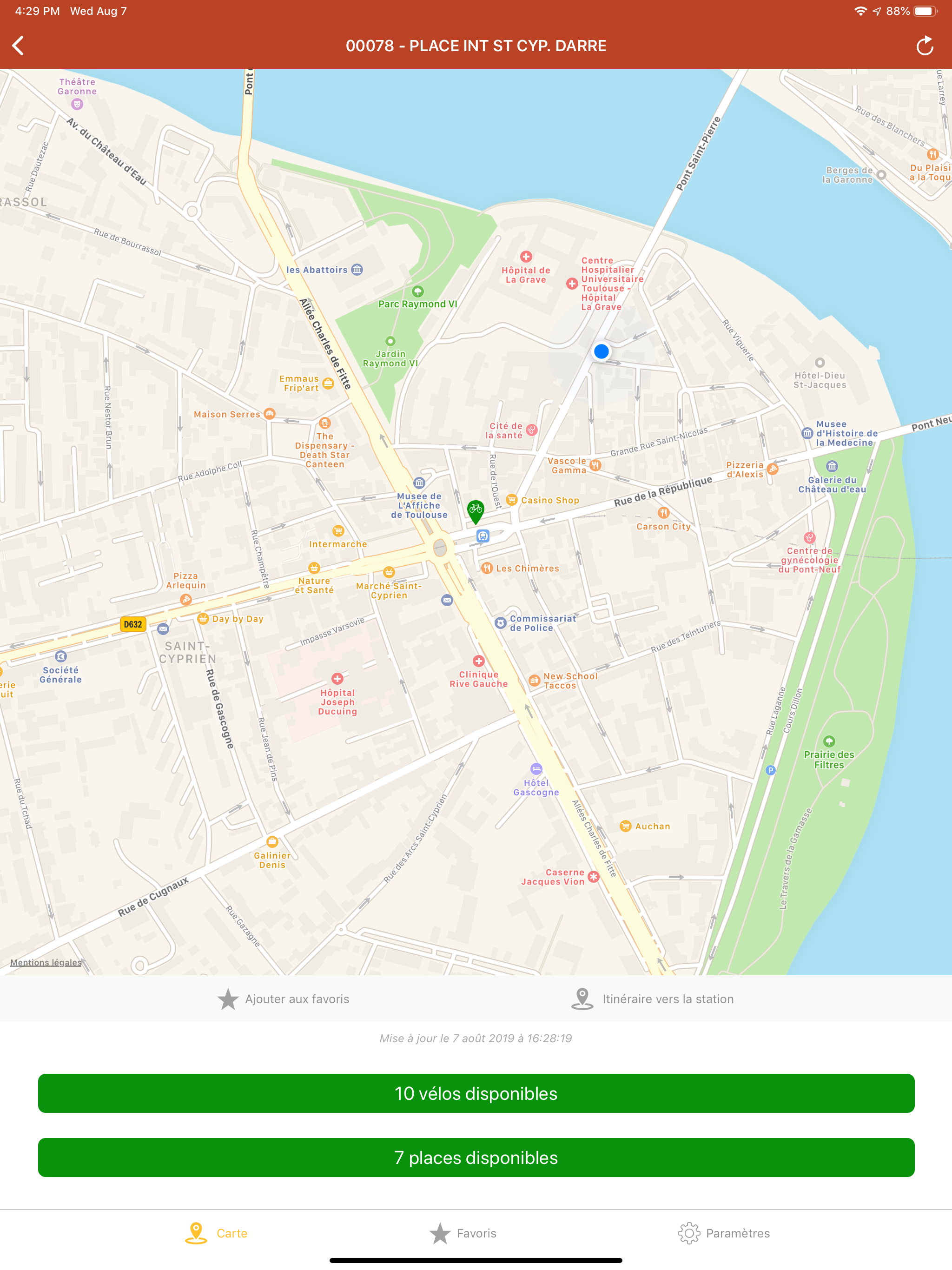 Simple VélôToulouse screenshot 10