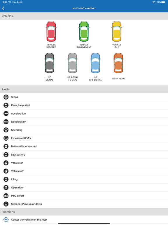 GSTrackme 3 iPad screenshot 5 - Navigation app