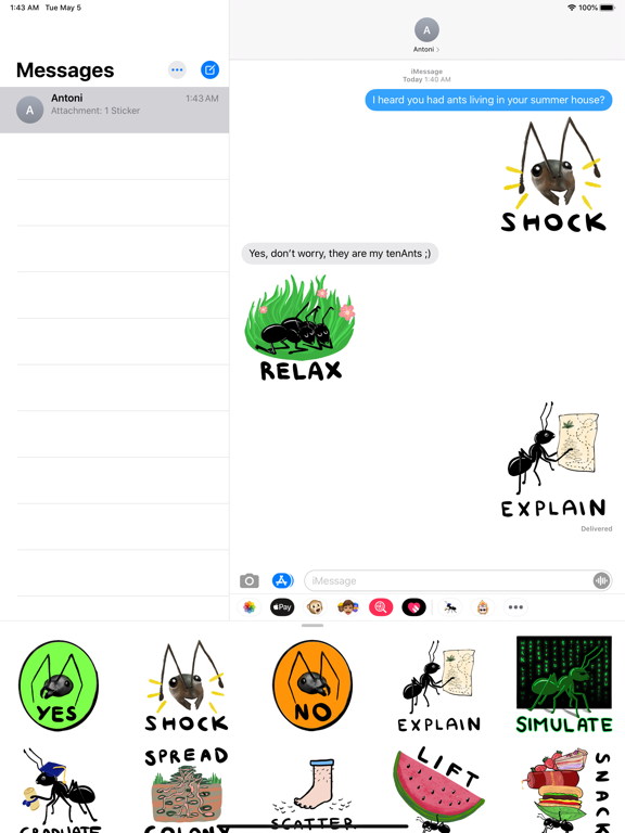 Screenshot #4 pour Ant Colony Stickers