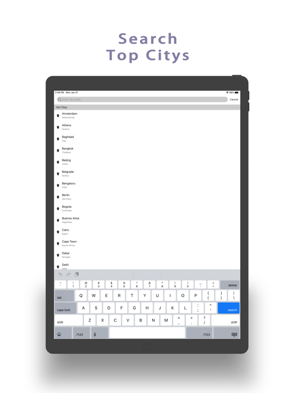 Live Weather-Radar&Forecast iPad screenshot 5 - Weather app