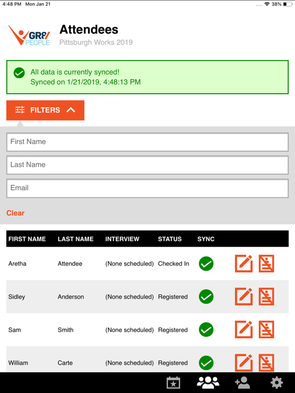gr8 People Event Recruiting iPad screenshot 5 - Business app