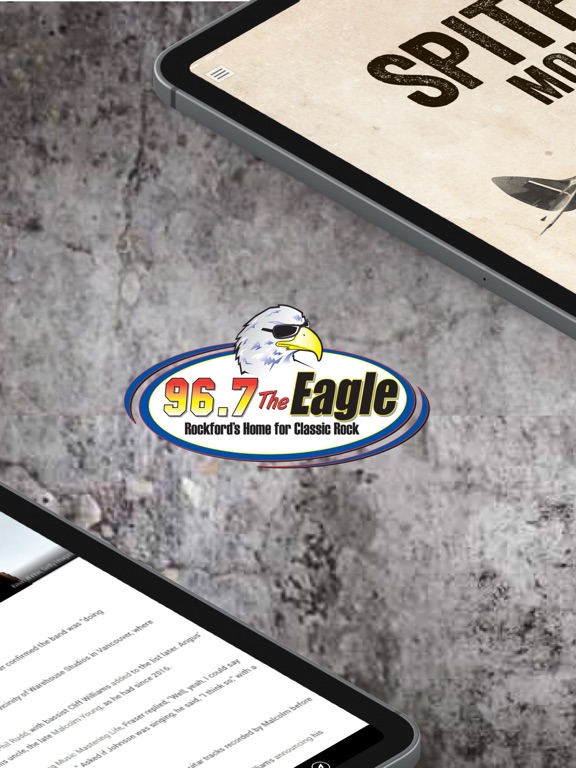 96.7 The Eagle iPad screenshot 2 - Music app