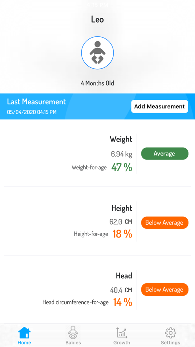 Ozeri Baby Scale Screenshot