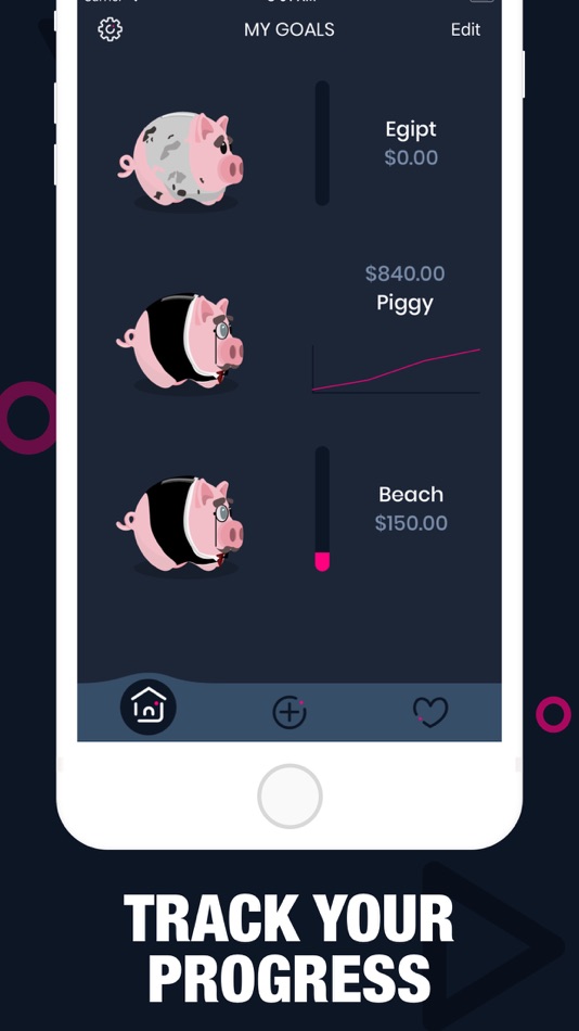 #4. Piggy Goals: Money Saving (iOS) 由: Rome Rock LLC