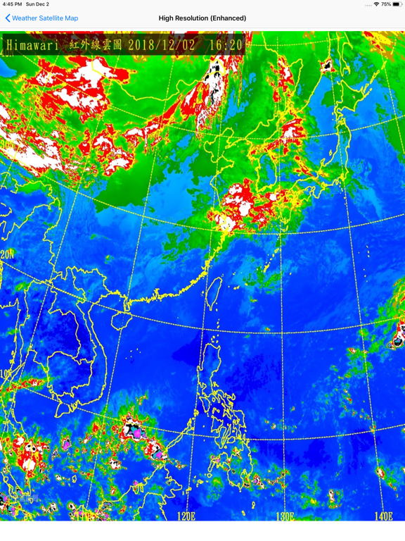 WeatherSatelliteMap iPad screenshot