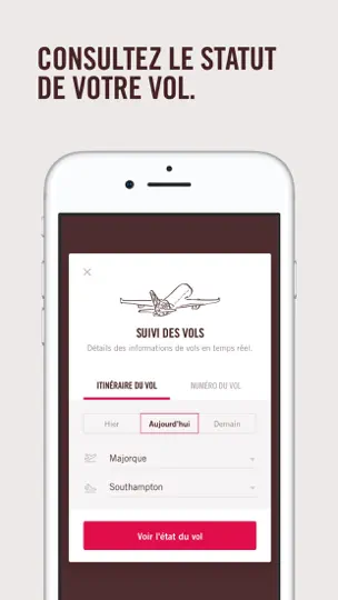 Capture d'écran de Volotea sur iPhone 8