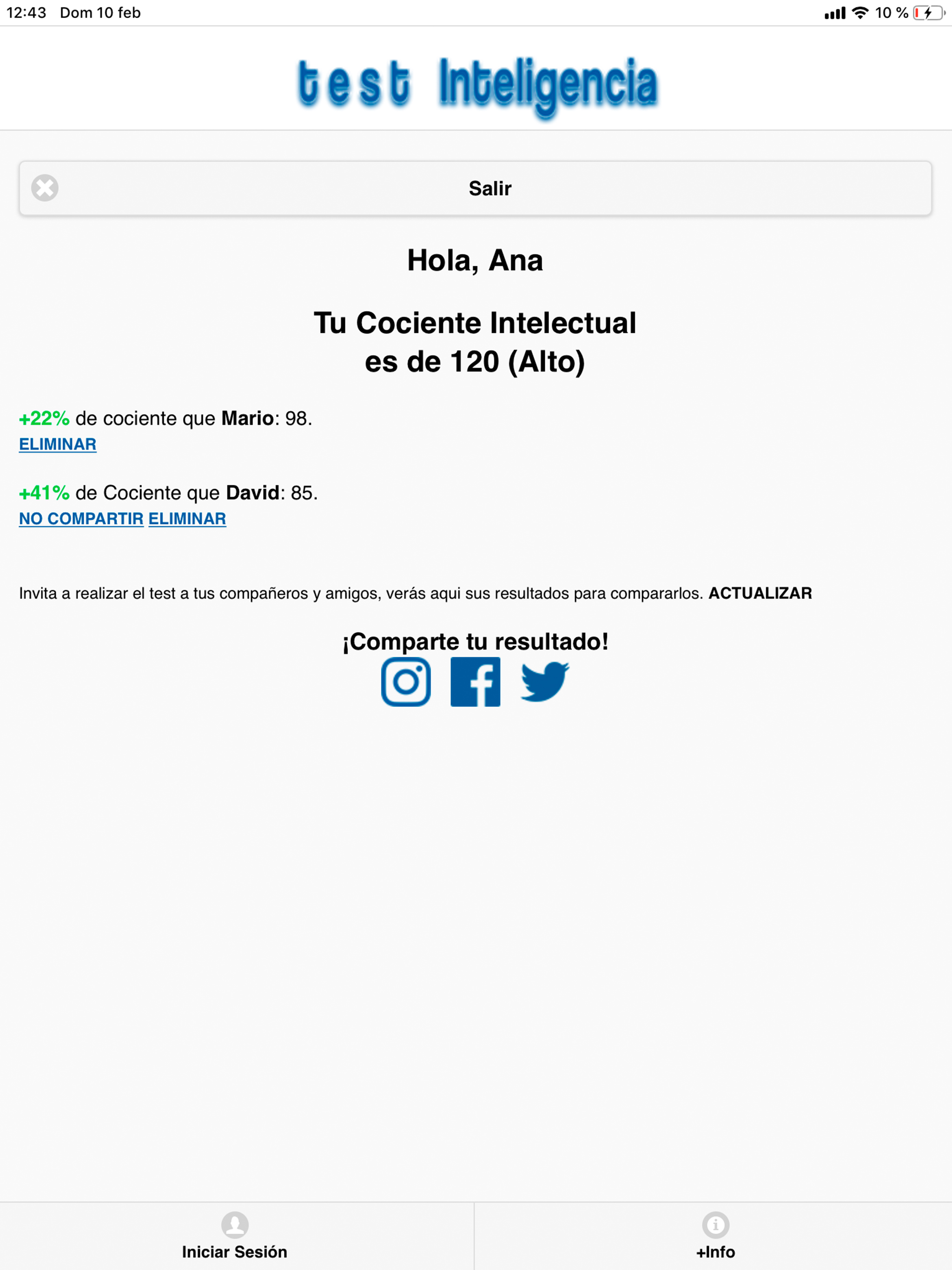 Test Inteligencia