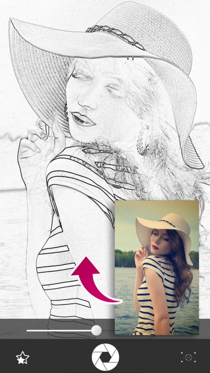 Beauty Sketch Drawing Camera