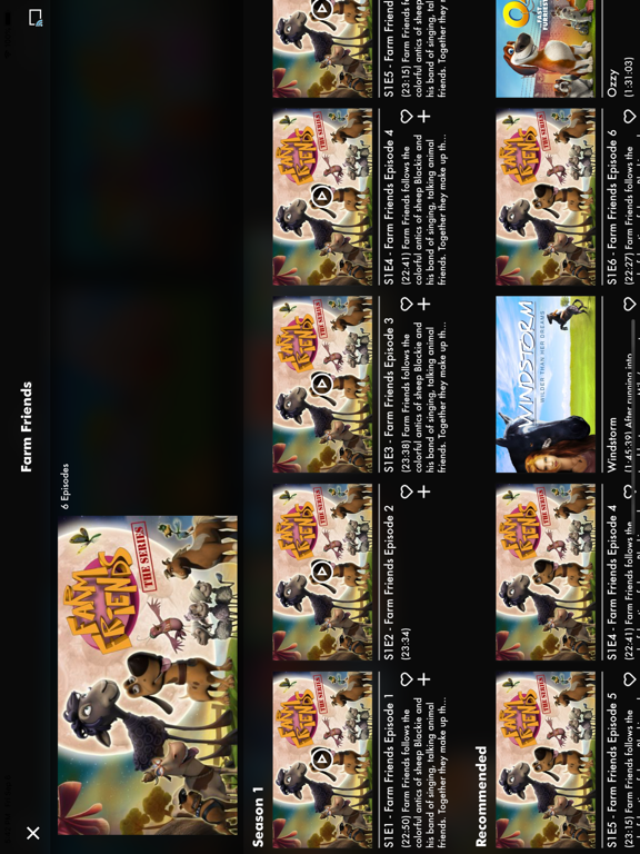 KidsFlix TV iPad screenshot 5 - Entertainment app