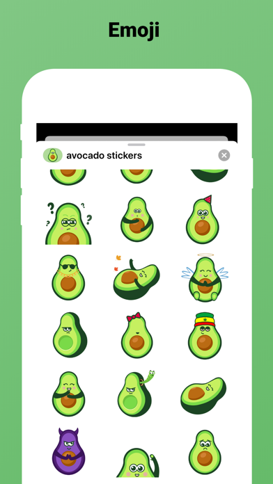 Cute avocado stickers & emoji screenshot 2