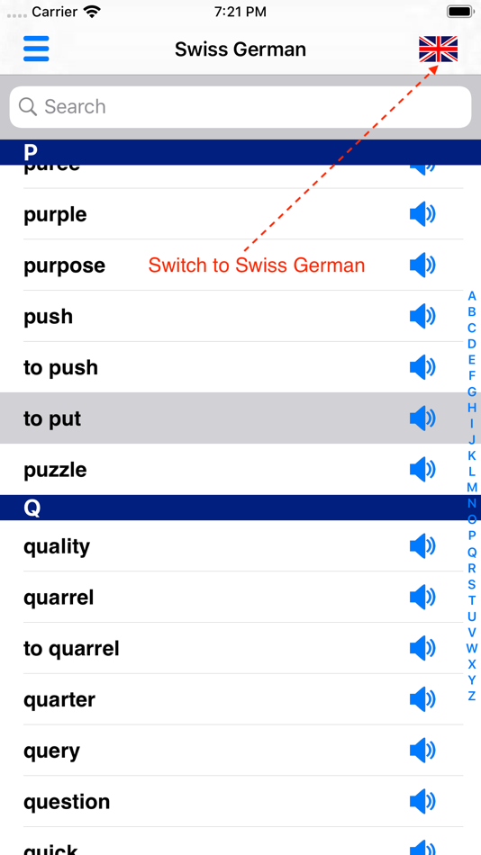 #4. Swiss German Dictionary (iOS) 由: Peter Schorn