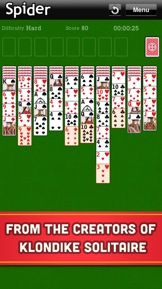 #2. Spider Solitaire Classic Cards (iOS) 作者: OutOfTheBit Ltd
