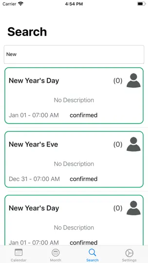 WatchCal For Google Calendar iPhone Ekran Görüntüsü 6