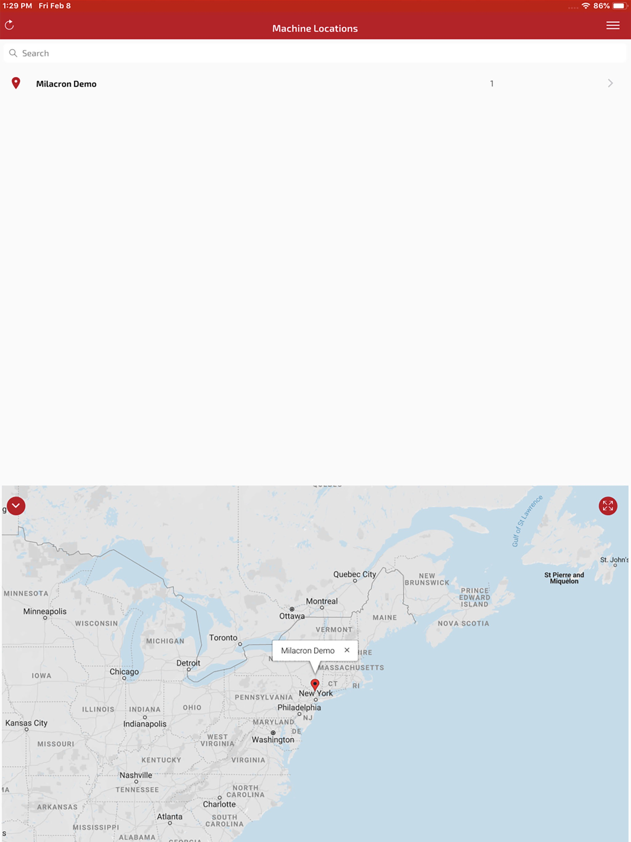 Mobile Portal for Milacron