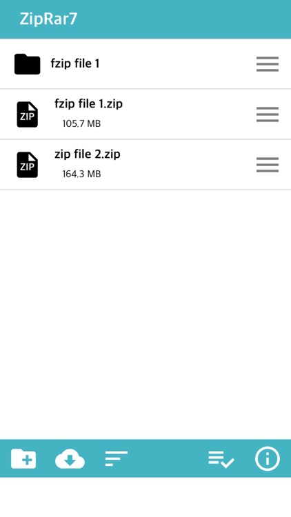 ZipRar7 - Unzip the file