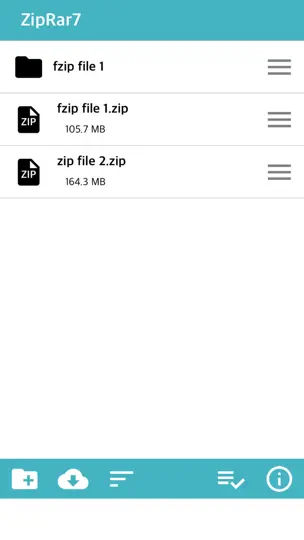 ZipRar7 - Unzip The File iPhone Screenshot 2