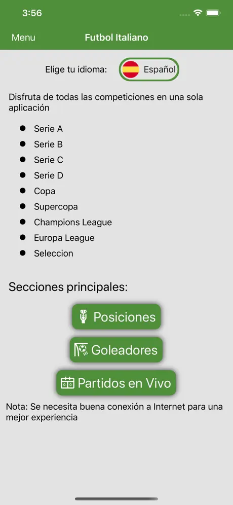Futbol Italiano en vivo