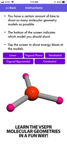 VSEPR Chemistry Invaders screenshot #3 for iPhone