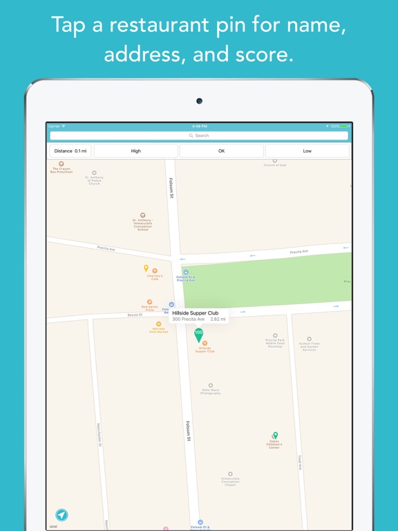 Screenshot #6 pour SF Restaurant Health Scores