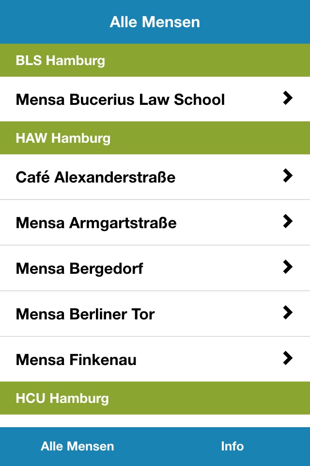 Mensa Hamburg Mensaplan screenshot 2