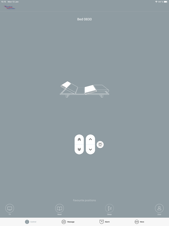 AA Control My Bed iPad screenshot 2 - Lifestyle app