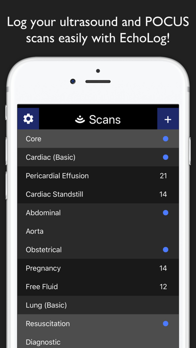 EchoLog - Ultrasound Logbook Screenshot