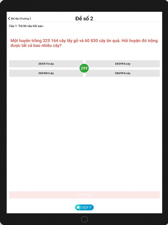 Toán Lớp 4 iPad screenshot