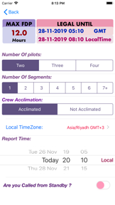 FlightDuty screenshot