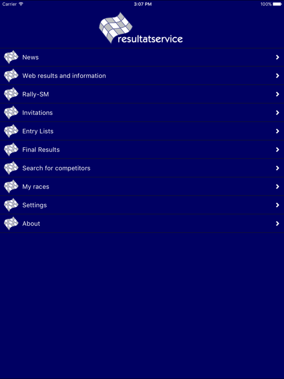 Resultatservice app screenshot 3