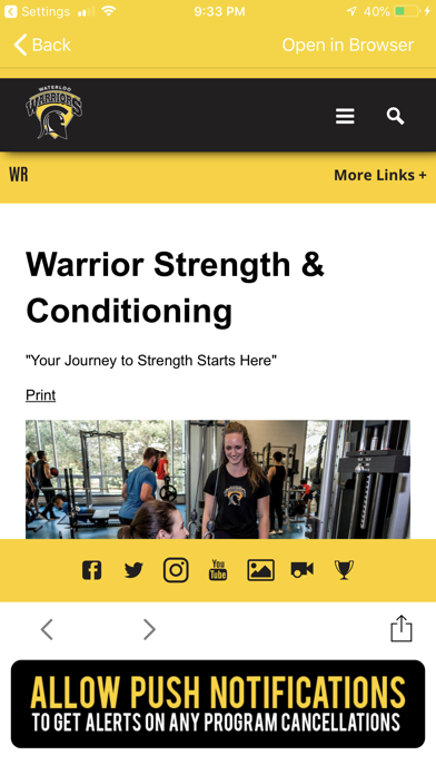 Waterloo Warriors Recreation Screenshot