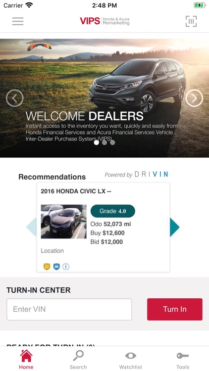 Honda and Acura VIPS