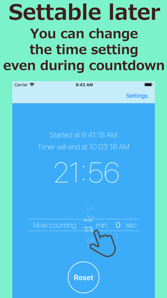 #4. Quick Timer: The Fastest Timer (iOS) Podle: Takeshi Ejiri