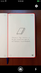 Moleskine Page Camera screenshot