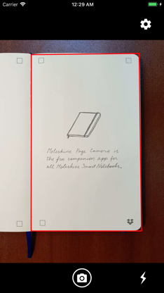 Moleskine Page Camera screenshot 2