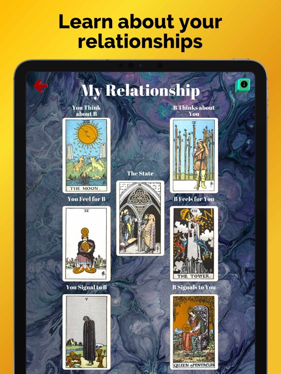 Gold Tarot iPad screenshot