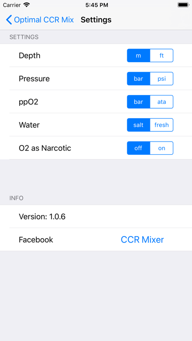 CCR Mixer Screenshot