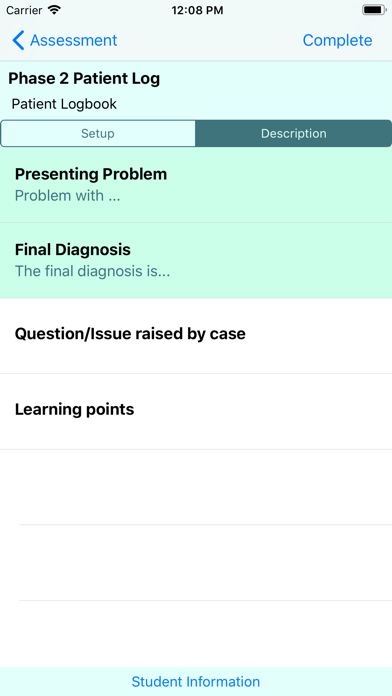 UNSW Medicine Assessments Screenshot