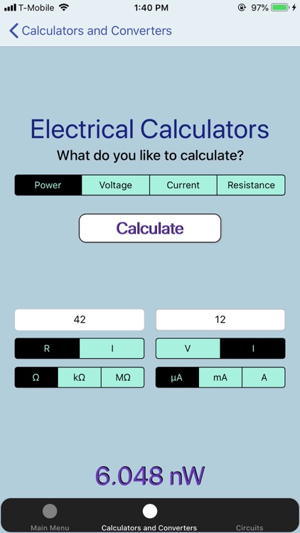 Electronics Circuit Calculator screenshot-6