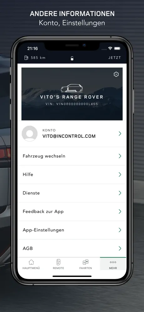 Land Rover Remote