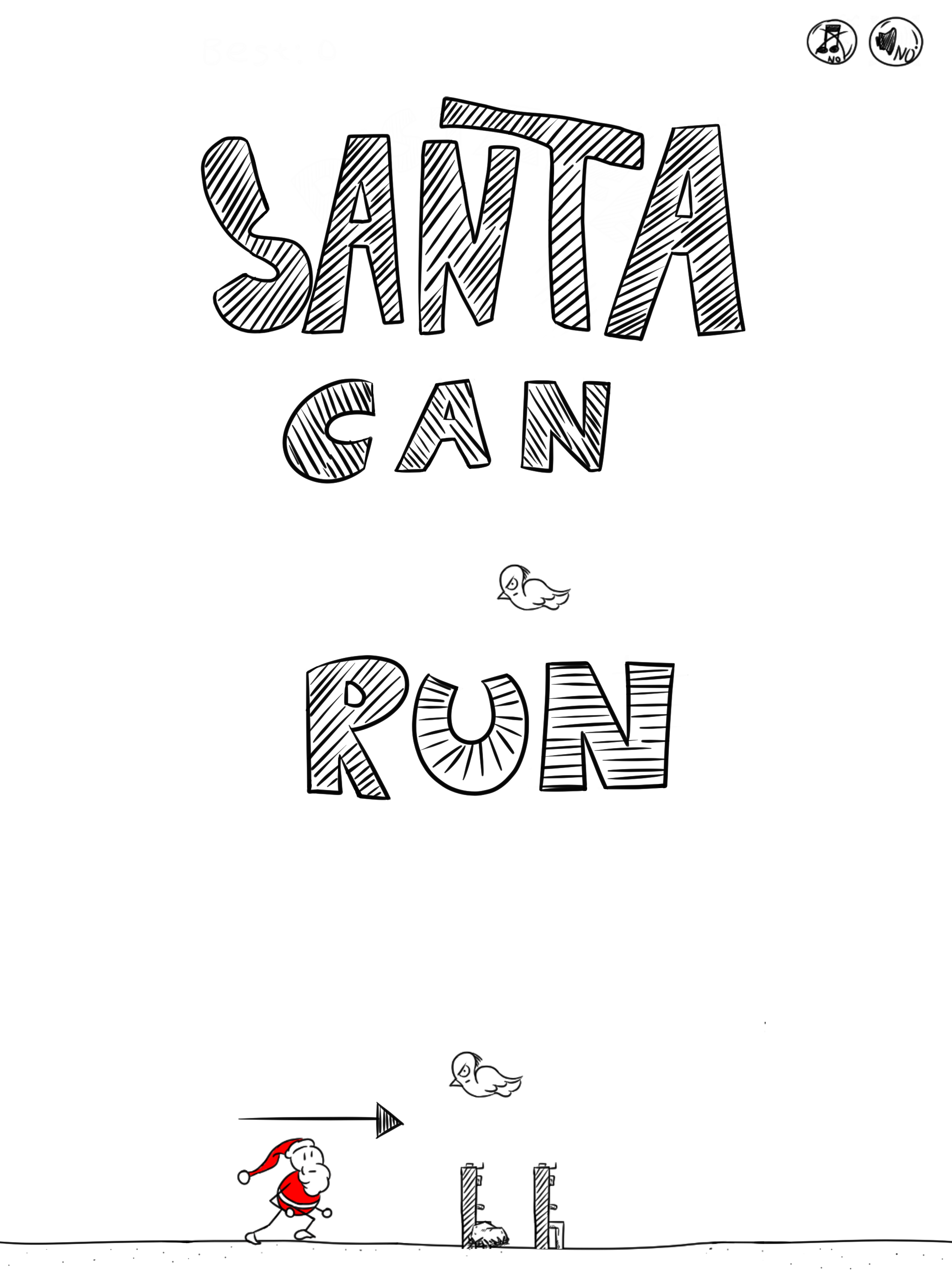 Running Santa - Offline Game